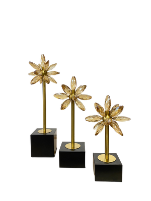 Crystal Flower Table Decor