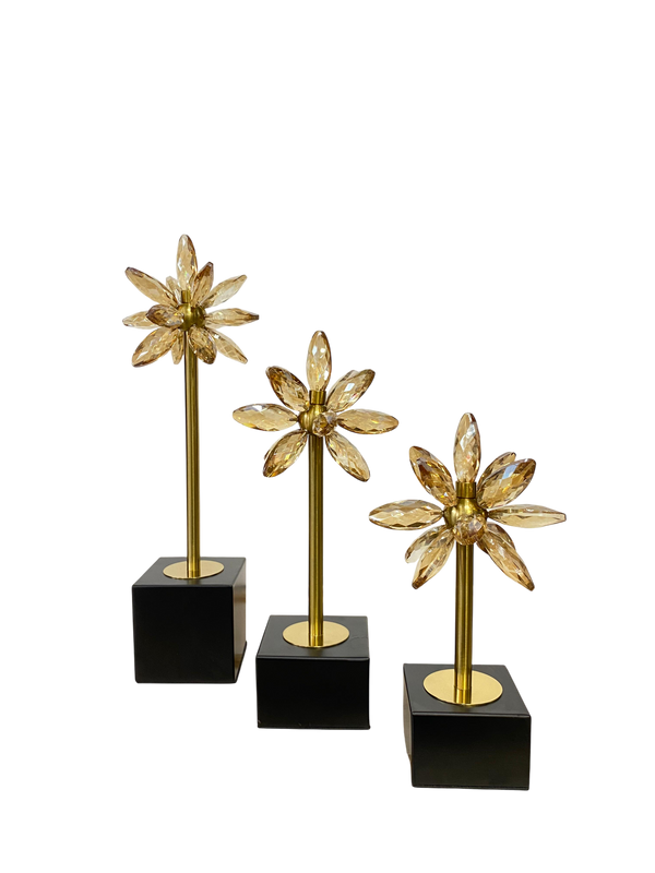 Crystal Flower Table Decor