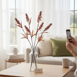 Stylish Artificial Flower Vase Arrangement (2 Sticks in Vase)