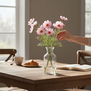 Elegant Floral Harmony Decor (4 Sticks in Vase)
