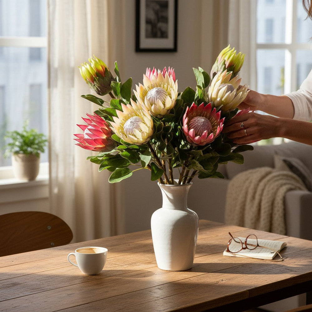 Premium Garden Style Vase Decor (3 Sticks in Vase)