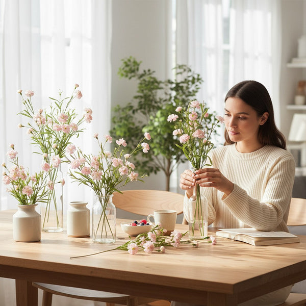 Graceful Bloom Decorative Arrangement  (4 Sticks in Vase)