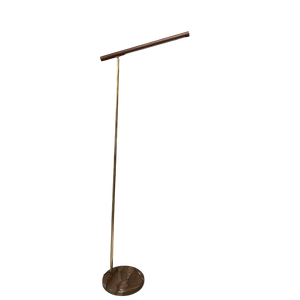 Modern LED Floor Lamp with Wooden Texture Finish