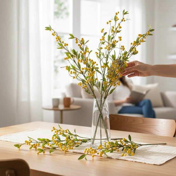 Elegant Bloom Table Vase Arrangement (4 Sticks in Vase)
