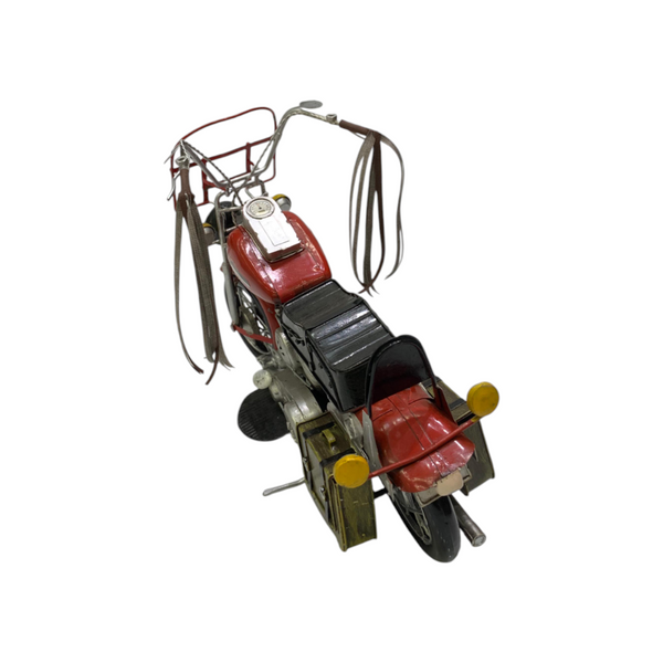Metallic Vintage Cruiser Motorcycle Model