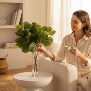 Elegant Bloom Luxury Vase Arrangement   (2 Sticks in Vase)