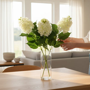 Premium Garden Style Artificial Flower   (4 Sticks in Vase)
