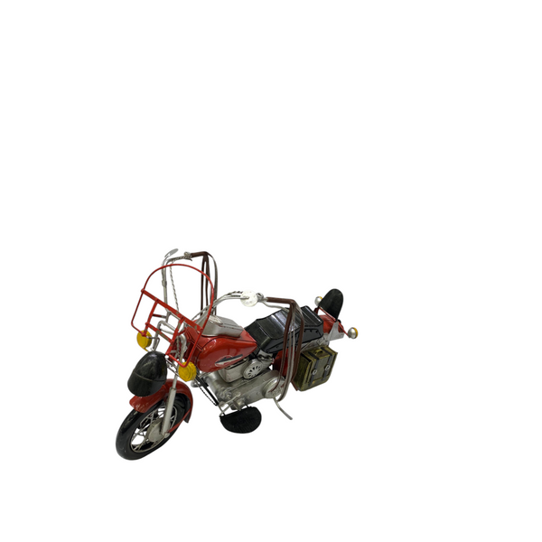 Metallic Vintage Cruiser Motorcycle Model