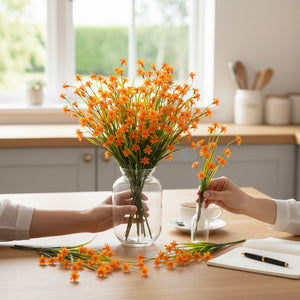 Luxury Floral Harmony Decorative Arrangement (2 Bunches in Vase)