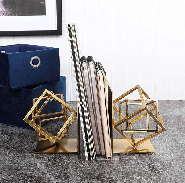 Elegant Brass Decorative Bookends