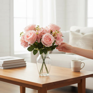 Opulent Bloom Premium Decorative Arrangement (1 Bunch in Vase)