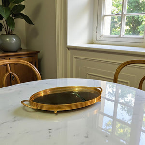 Mirror-Top Decorative Organizer Tray