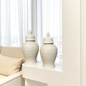 Classic White Modern Ceramic Urns