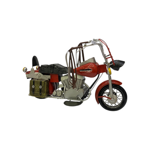 Metallic Vintage Cruiser Motorcycle Model