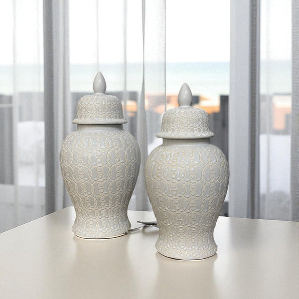 Classic White Modern Ceramic Urns
