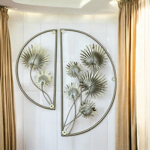 Metallic Round Wall Decorative Piece