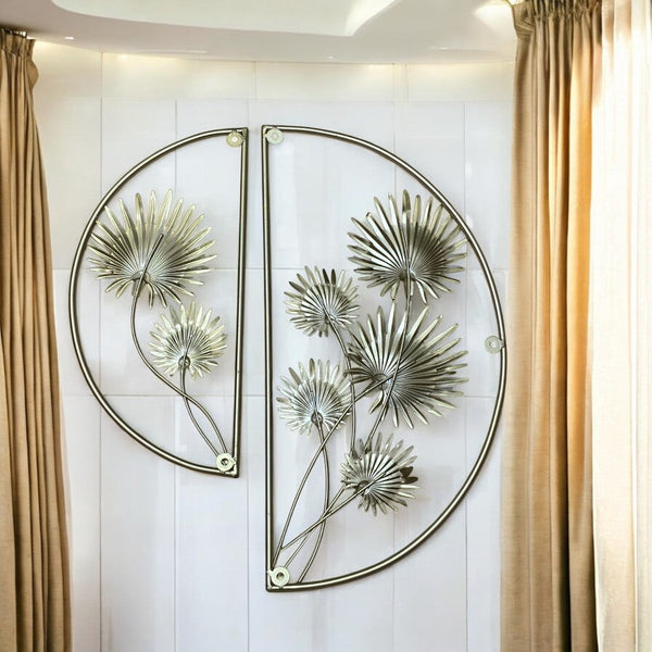 Metallic Round Wall Decorative Piece