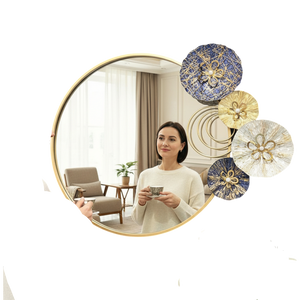 Modern Stainless Steel Wall Mirror