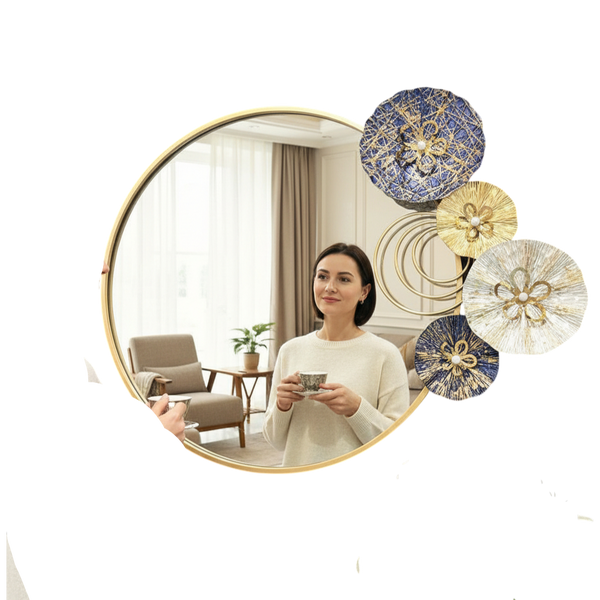 Modern Stainless Steel Wall Mirror
