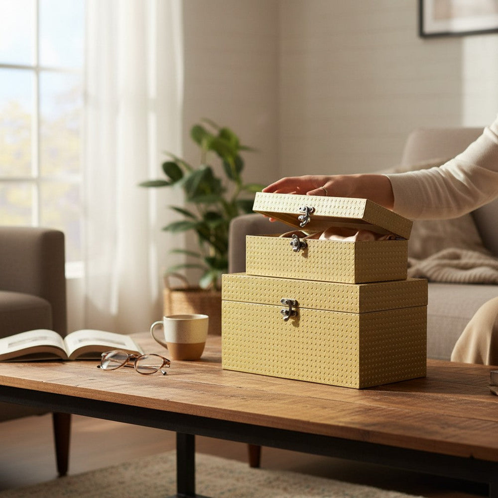 Sapphire Elegance Jewellery Trunk Set