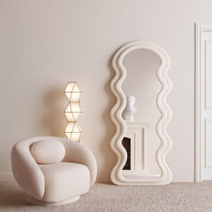 Ondine Velvet Wave Full-Length Floor Mirror