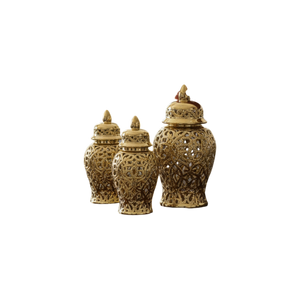 Royal Heritage Pure Gold Ginger Jars