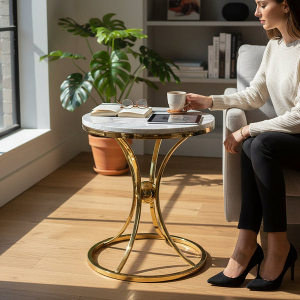 Modern Metallic SS Coffee Table