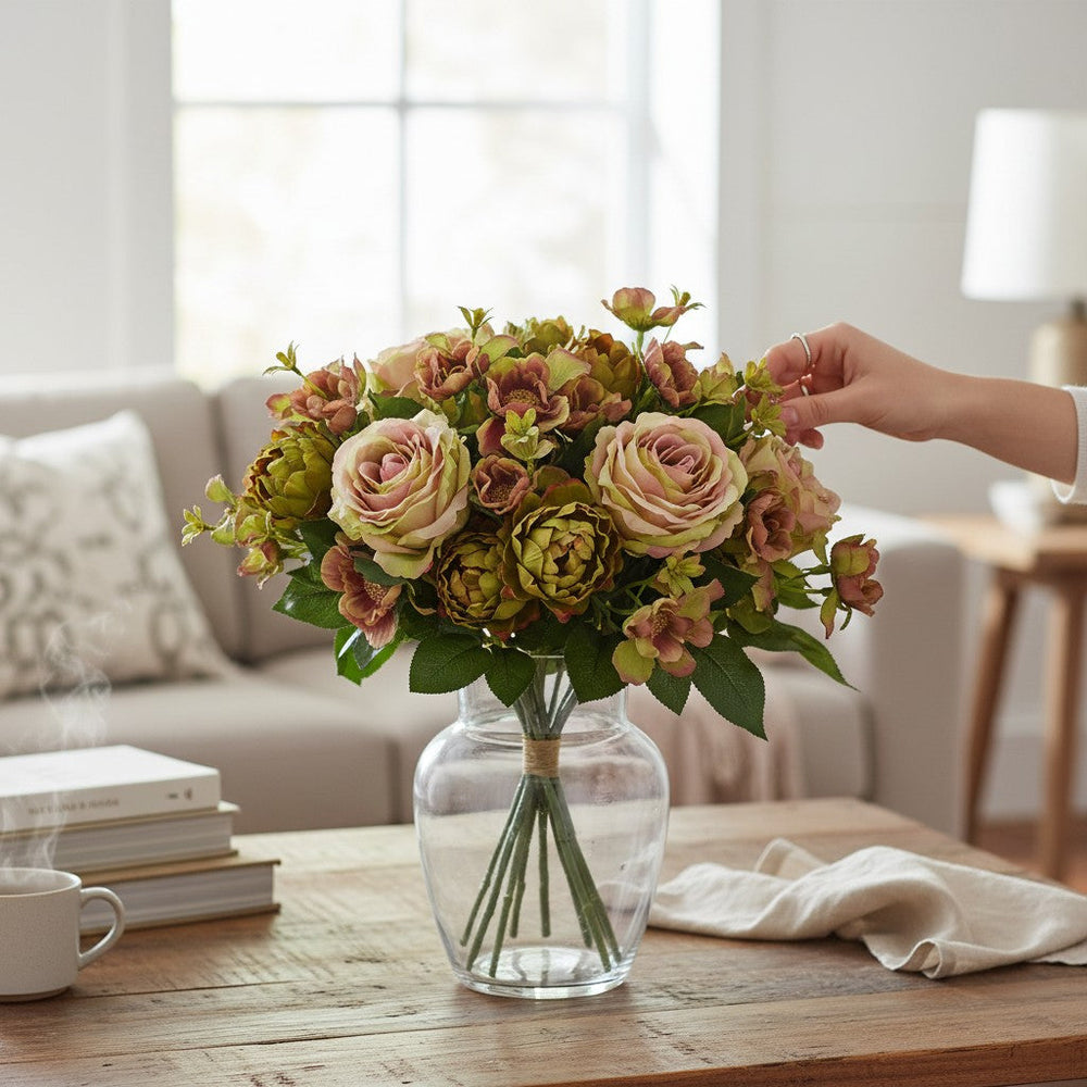 Urban Bloom Designer Floral Arrangement (2 Bunches in Vase)