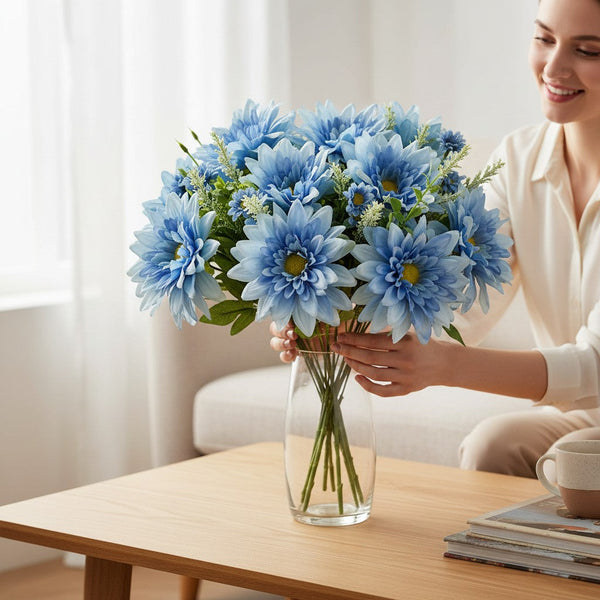 Minimal Bloom Fresh Flowers Arrangement (2 Bunches in Vase)