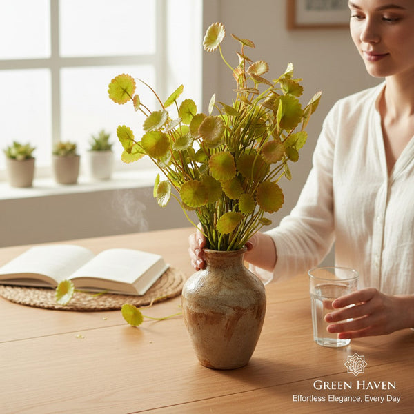 Chic Living Floral Vase Accent (2 Sticks in Vase)