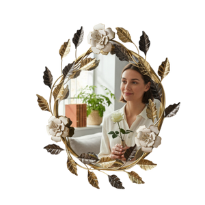 Premium Stainless Steel Round Wall Mirror