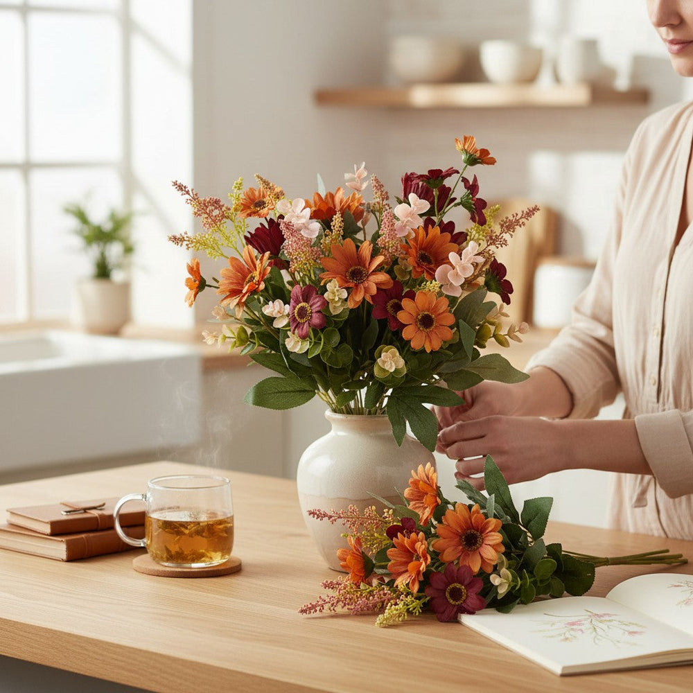 Modern Harmony Floral Arrangement (2 Bunches in Vase)