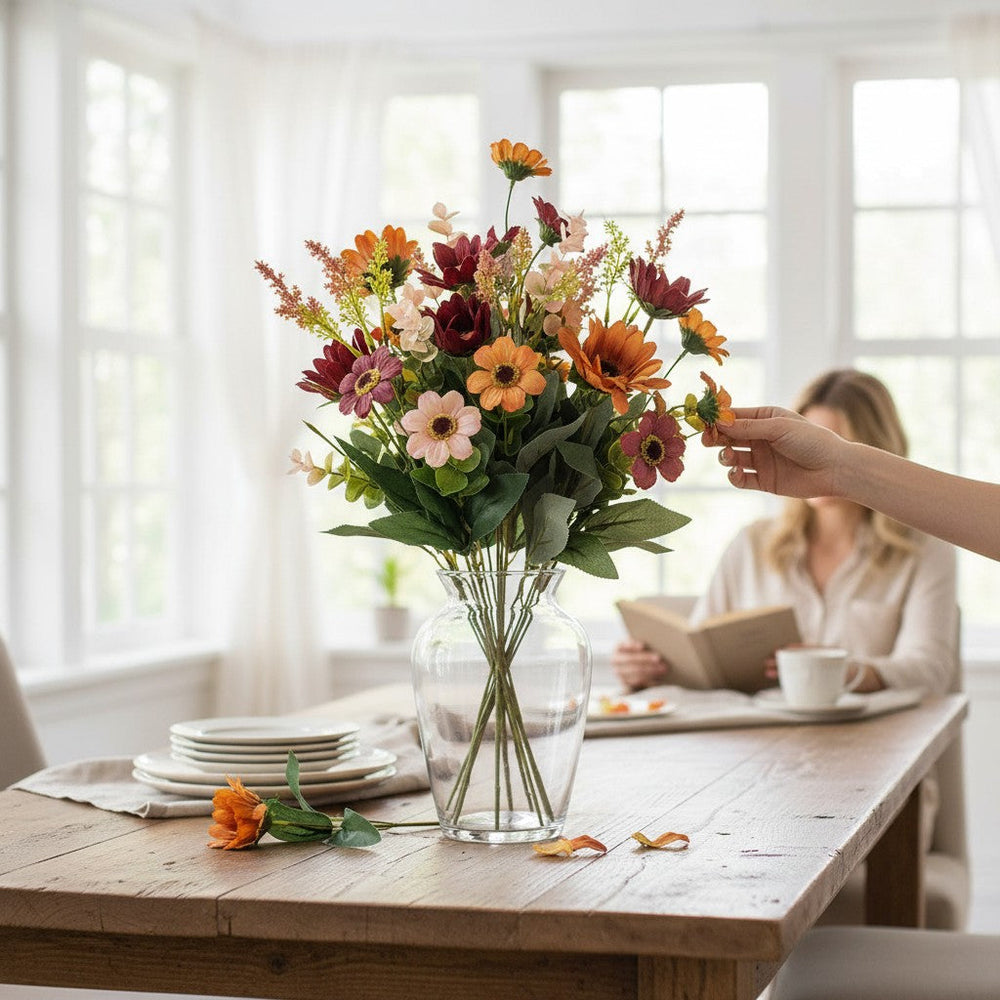 Modern Harmony Floral Arrangement (2 Bunches in Vase)