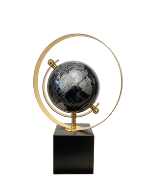 Black & Gold Decorative Metallic Globe