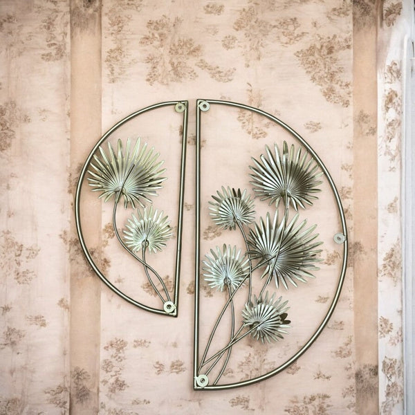 Metallic Round Wall Decorative Piece