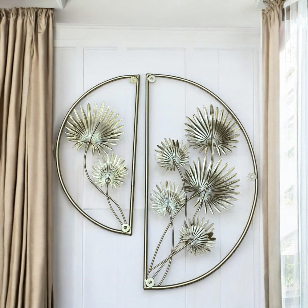 Metallic Round Wall Decorative Piece