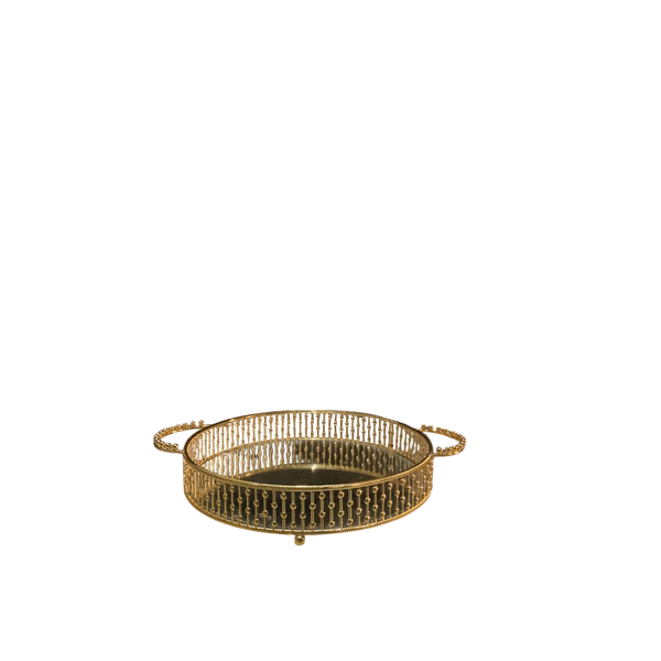 Gold Mirror Surface Display Tray