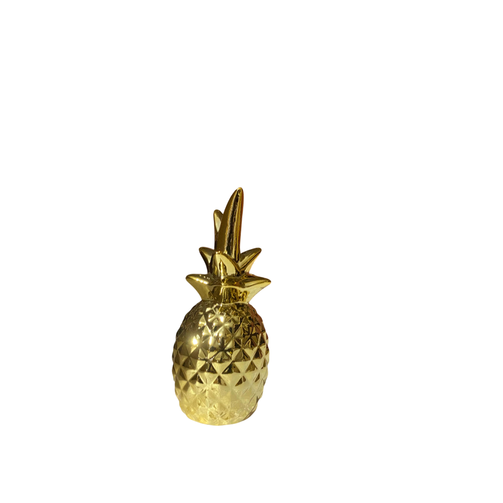 Luxe Gold Ceramic Pinapple