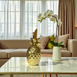 Luxe Gold Ceramic Pinapple