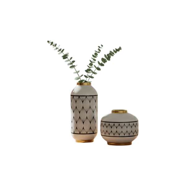 Heritage Elegance Ceramic Flower Vase