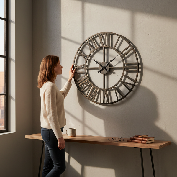 Timeless Iron Roman Wall Clock