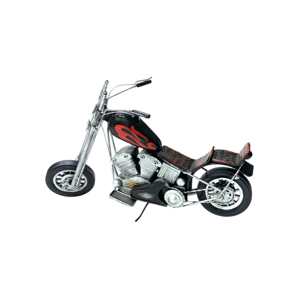 Metallic Classic Motorcycle Model