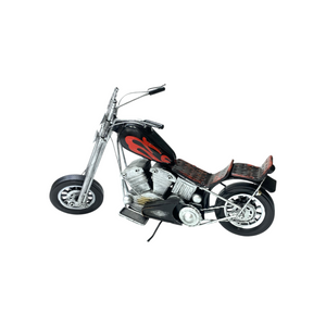 Metallic Classic Motorcycle Model