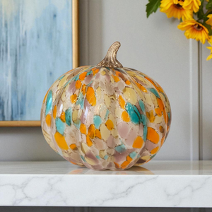 Classic Heavy Glass Pumpkin