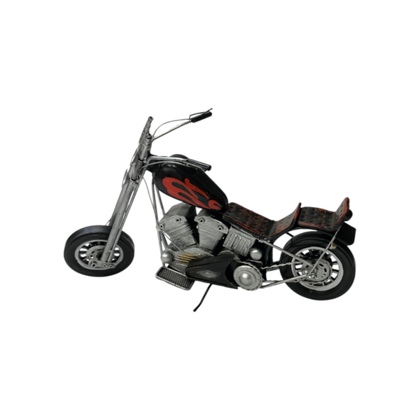 Metallic Classic Motorcycle Model
