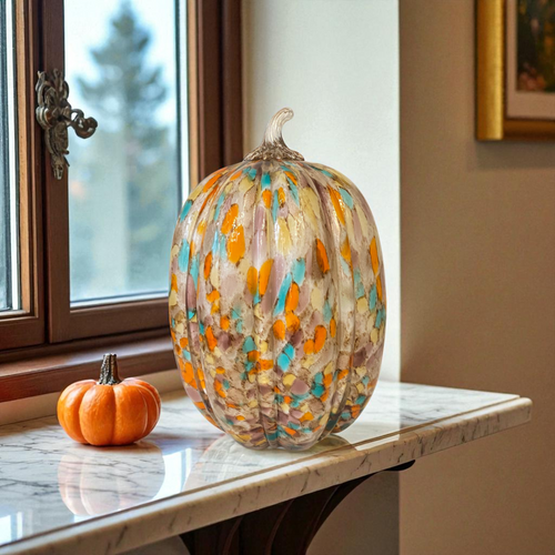Classic Heavy Glass Pumpkin