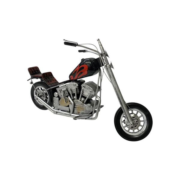 Metallic Classic Motorcycle Model