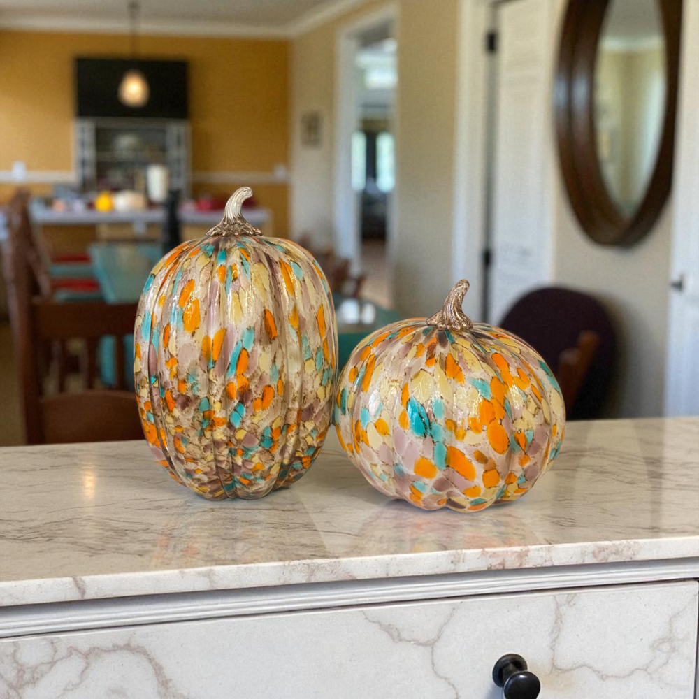 Classic Heavy Glass Pumpkin