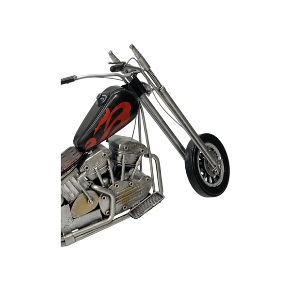 Metallic Classic Motorcycle Model