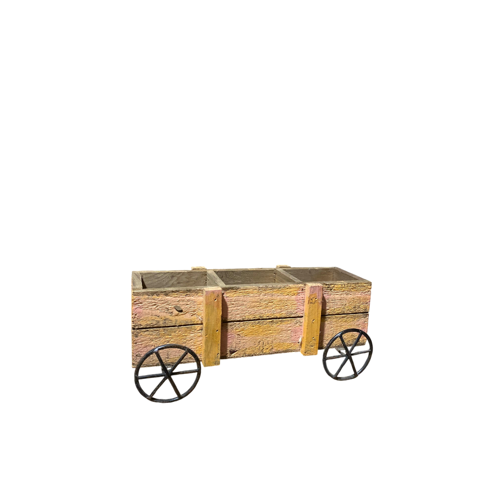 Vintage Wagon Flower Cart